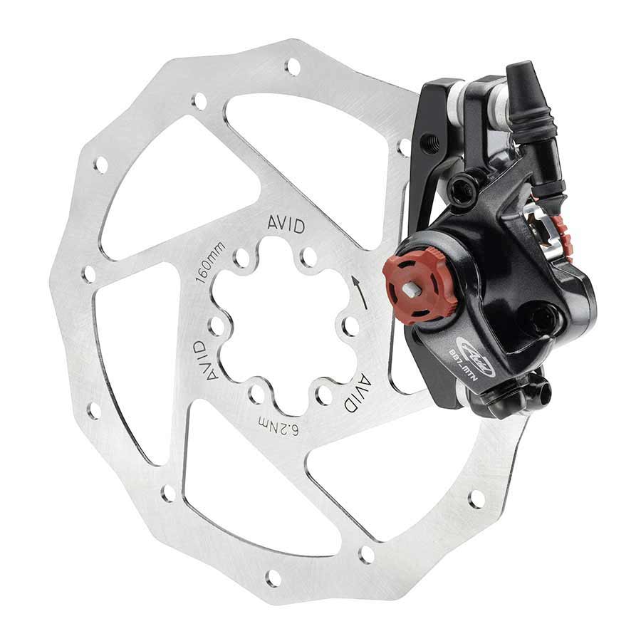 Avid BB7 MTB Mechanical Disc Brakes, Front or rear, 180mm, Grey