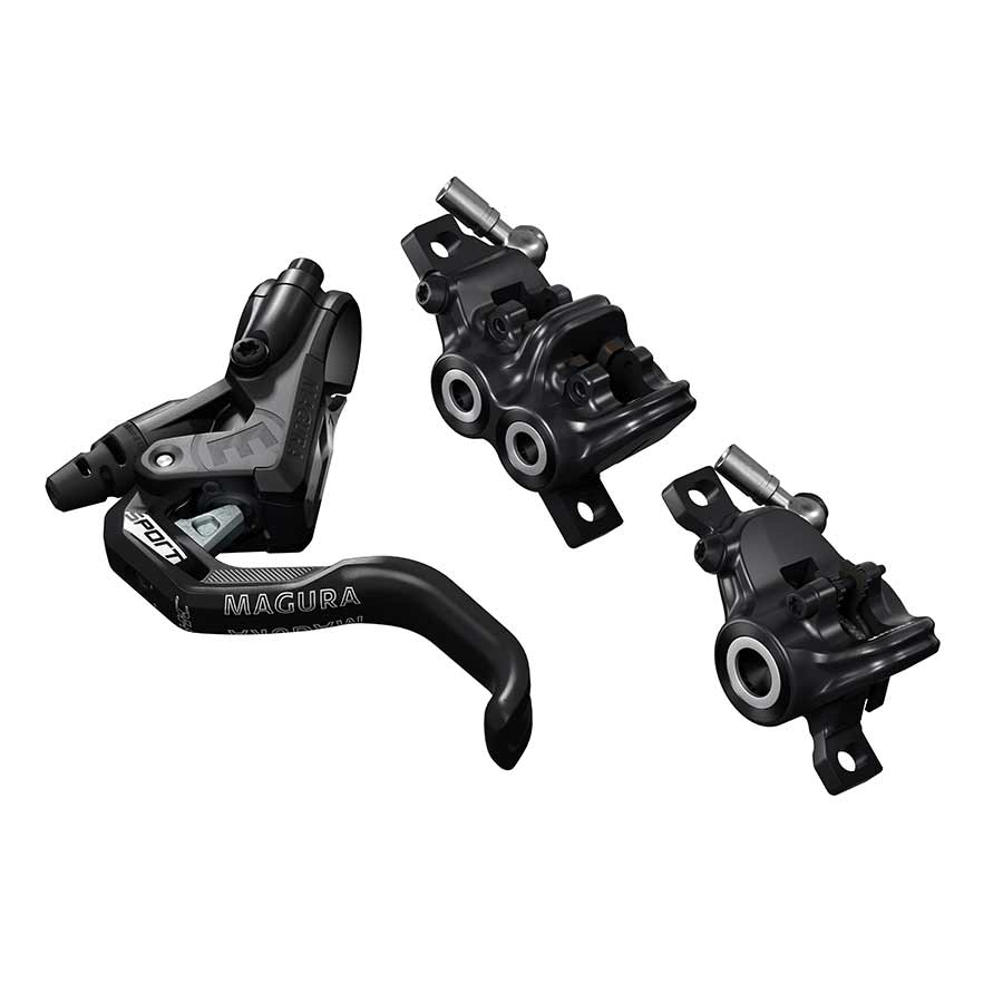 Magura MT Trail Sport MTB Hydraulic Disc Brakes, Front and Rear, Post mount, Disc: Not included, Black