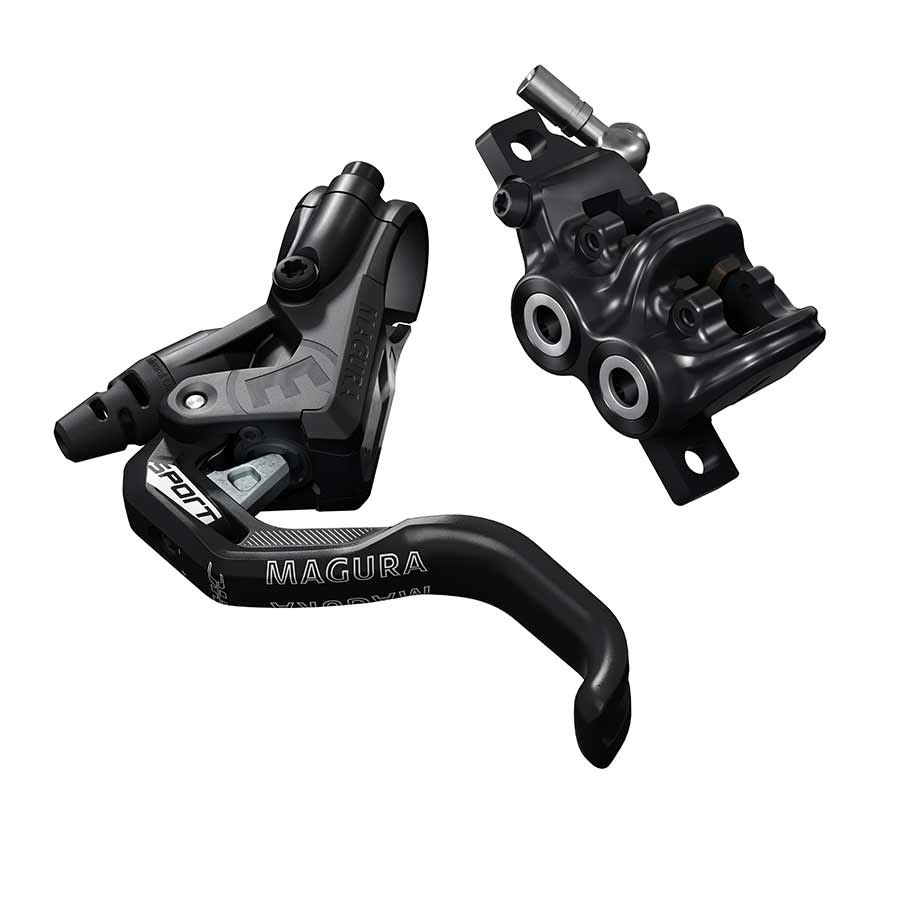 Magura MT Thirty MTB Hydraulic Disc Brakes, Front or Rear, Post mount, Disc: Not included, Black