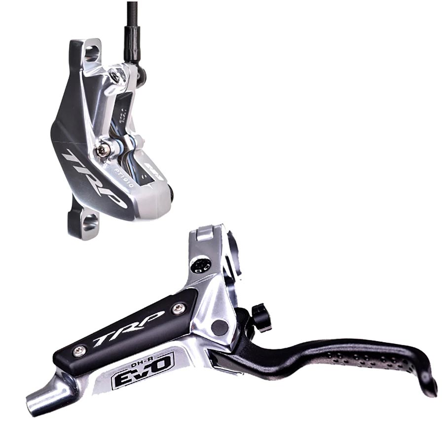 TRP DH-R EVO Disc Brake and Lever, Right, Post mount, Disc: Not included, 320g, Silver