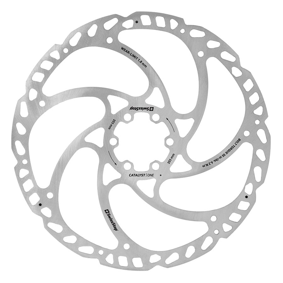 SwissStop Catalyst One 6 Bolt Rotor, 203mm, ISO 6B