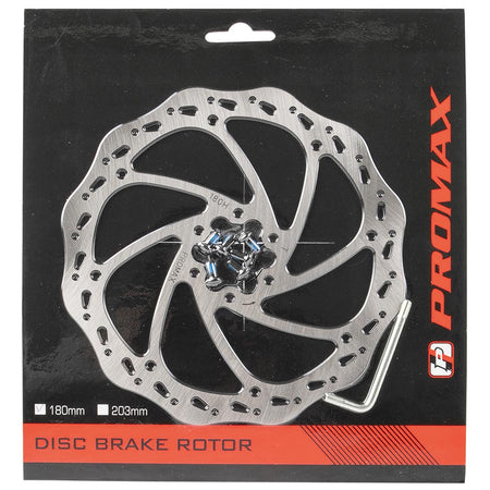 Promax BD-180 Disc Brake Rotor, 180mm, ISO 6B, Blister Pack