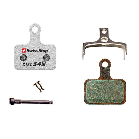 34 E, SwissStop Disc E Brake Pads, Shape: Shimano Road Direct Mount