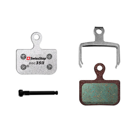 35 E, SwissStop Disc E Brake Pads, Shape: SRAM Level/2 Piece Road, Organic, Pair