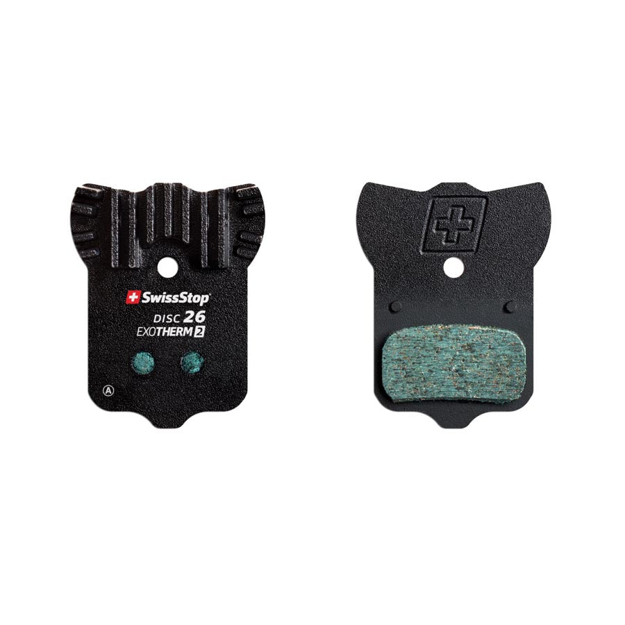 26, SwissStop Exotherm2 Brake Pads, Shape: SRAM Level/2 Piece Road, Organic, Pair