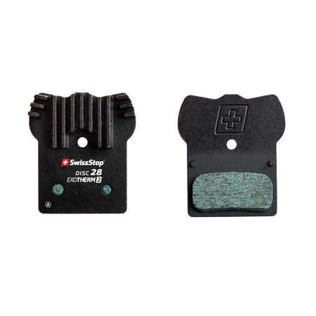 28, SwissStop Exotherm2 Brake Pads, Shape: Shimano G-Type/F-Type/J-Type, XTR BR-M9000, XT BR-M8100,  SLX BR-M7100, DEORE BR-M615, Organic, Pair