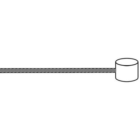 Promax 1.5mm x2000mm MTB Brake Cable Box of 100, 1.5mm, 2000mm, Stainless Steel, Coating: Pre-lubed, 100pcs