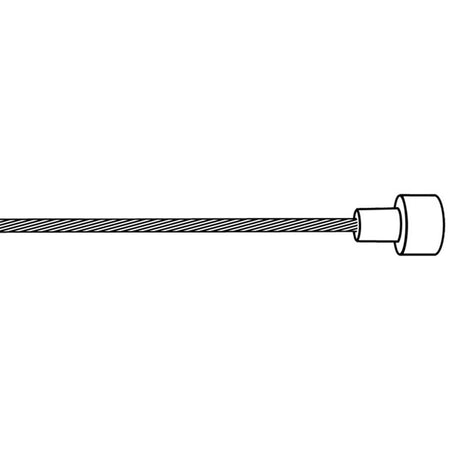 Promax 1.5mm x2000mm Road Brake Cable Box of 100, 1.5mm, 2000mm, Stainless Steel, Coating: Pre-lubed, 100pcs