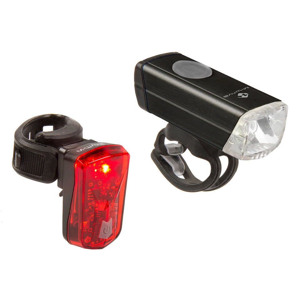 M-Wave Atlas 20 USB Rechargable Bicycle Headlight/Taillight