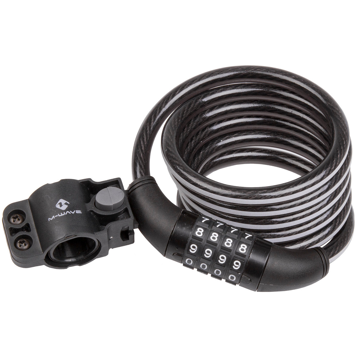 M-Wave DS 10.18 Illu Reflex Spiral Cable Combination Lock