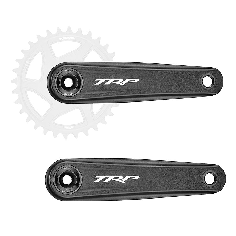 TRP EVO Aluminum Crankset, 170mm, Black, MTB/Boost