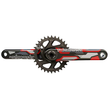 Truvativ Descendant CoLab DUB MTB Cranksets, 175mm, Red, Boost