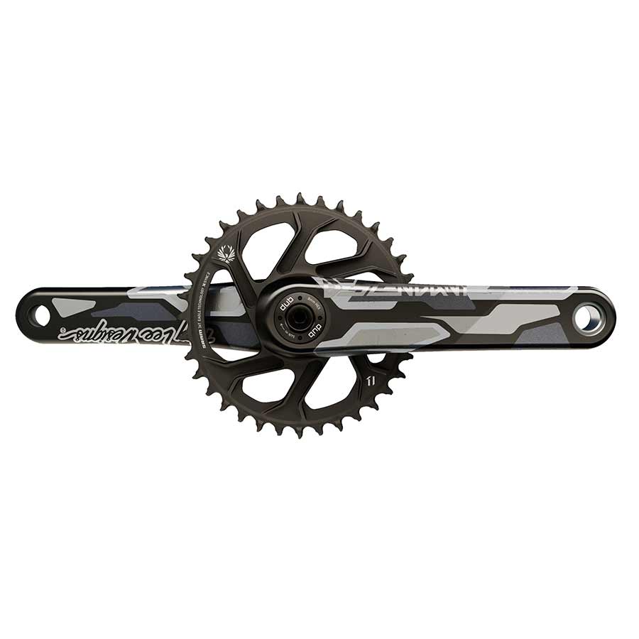 Truvativ Descendant CoLab DH DUB MTB Cranksets, Black, Boost