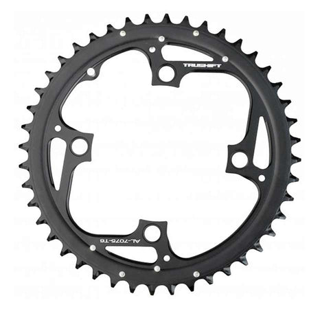 Truvativ 9 Speed Alloy 104mm BCD, 4-Bolt, Outer Chainring, For 22/33/44, Aluminum, Black, 11.6215.186.000