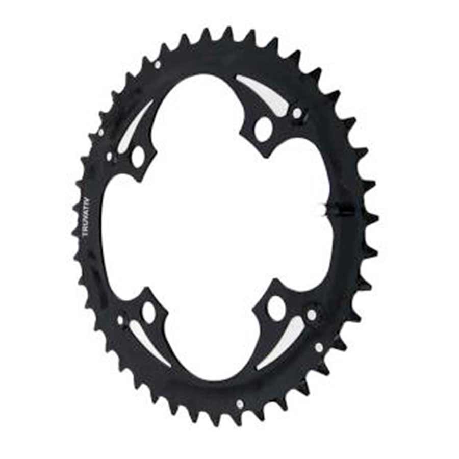 Truvativ 9 Speed Steel 104mm BCD, 4-Bolt, Outer Chainring, For MTB triple, Steel, Black, 11.6215.016.000