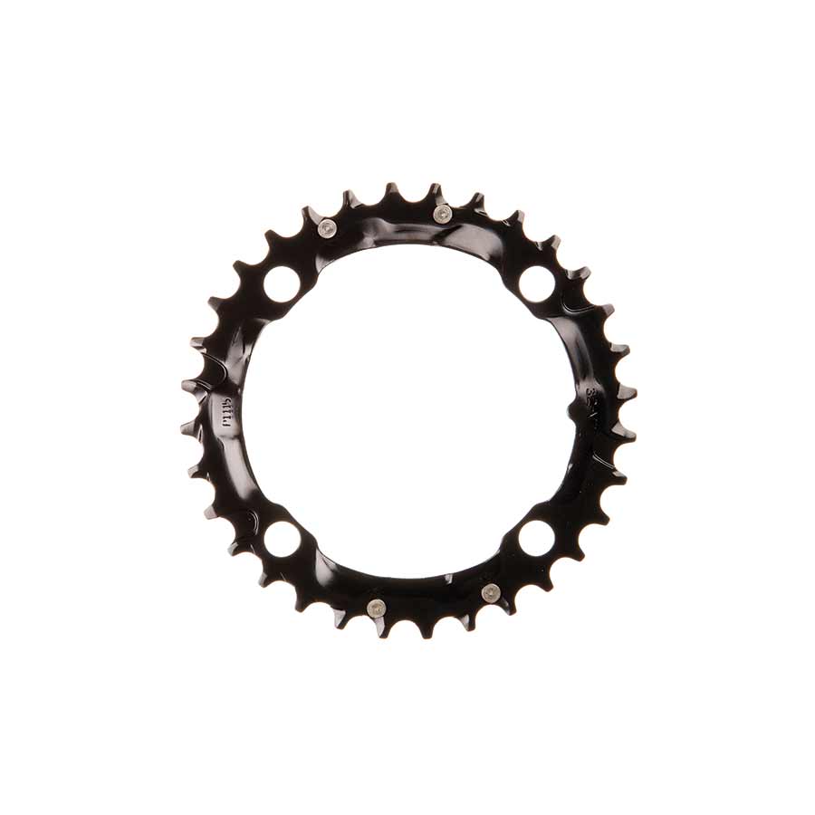 Truvativ 9 Speed Steel 104mm BCD, 4-Bolt, Middle Chainring, For MTB triple, Steel, Black, 11.6215.063.000