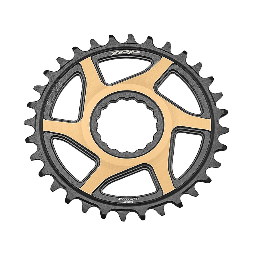 TRP EVO 30T Chainring30, Speed: 12, BCD: Direct Mount, Front, Aluminum, Black 