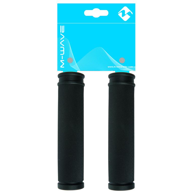 M-Wave Cloud Slick Bicycle Grips, 85/130 mm, Black