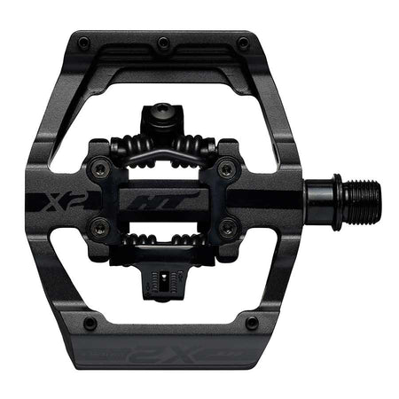 HT Components X2 DH Race Pedals, Body: Aluminum, Spindle: Cr-Mo, 9/16'', Stealth Black, Pair