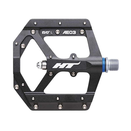 HT Components AE03, EVO+ Pedals,
 Black/Silver, Pair