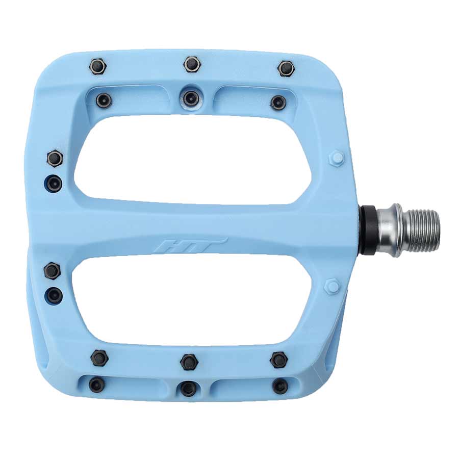 PA03A, Nano P, Platform Pedals, Body: Nylon, Spindle: Cr-Mo, 9/16'', Blue, Pair