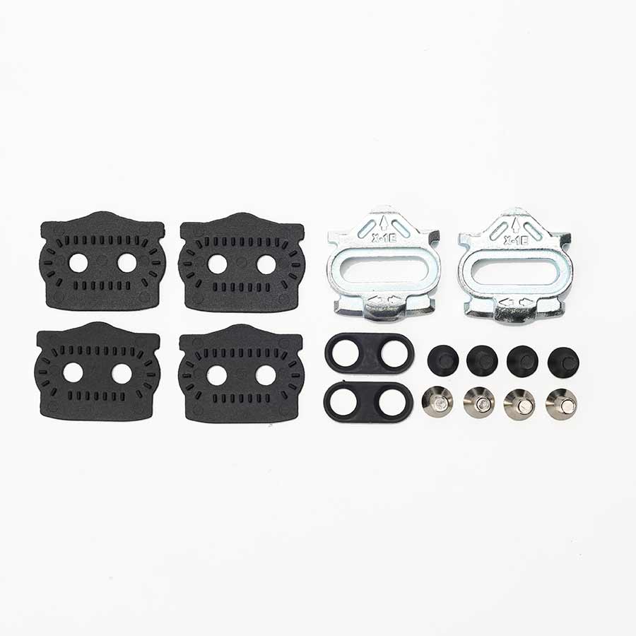 HT Components X1-E Cleat Kit, Compatibility: 878, X1, X2, T1, D1, M1, X2-SX, T1-SX, Float: 4Â°, Silver, Kit