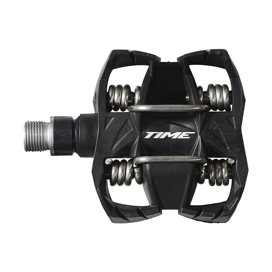 TIME ATAC MX 4 Clipless MTB Pedals, Body: Composite, Spindle: Steel, 9/16'', Black, Pair