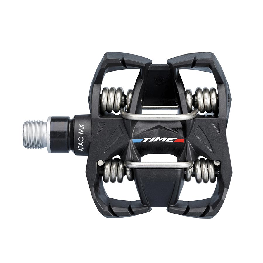 TIME ATAC MX 6 Clipless MTB Pedals, Body: Composite, Spindle: Steel, 9/16'', Grey, Pair