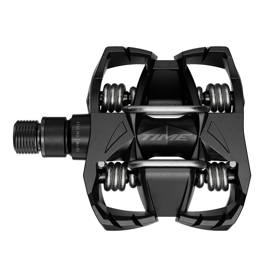 TIME MX 4 B1 Clipless MTB Pedals, Body: Composite, Spindle: Steel, 9/16'', Black, Pair