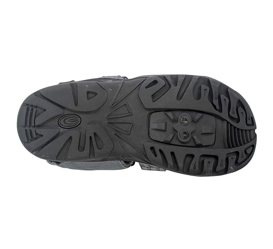 Exustar, E-SS515, Clipless Sandals, Black/Grey, 46-47 Euro or 13-13.5 US