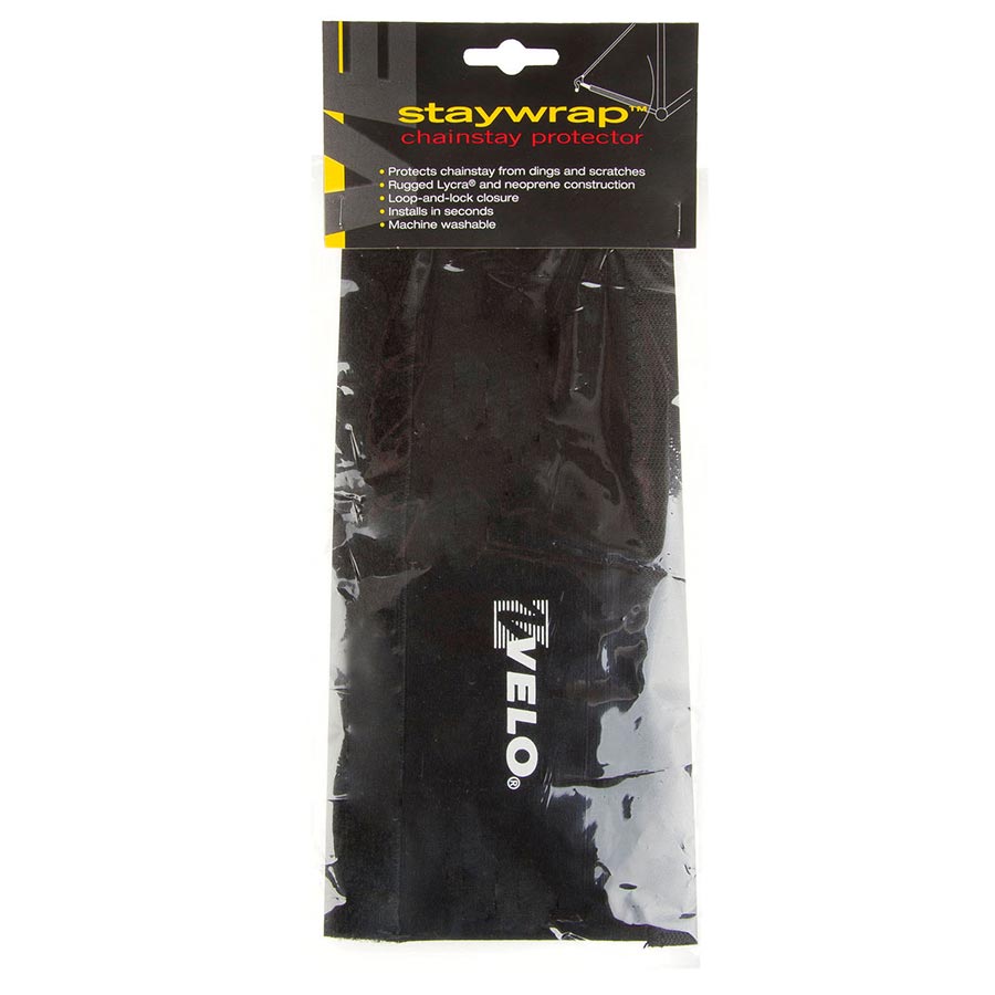 Velo, Staywrap Proctector, Velcro Closure, Chainstay, Black, 260 x 95 x 110mm