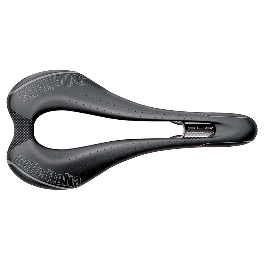 Selle Italia SLR Superflow 130, Saddle, 275 x 131mm, 185g, Black