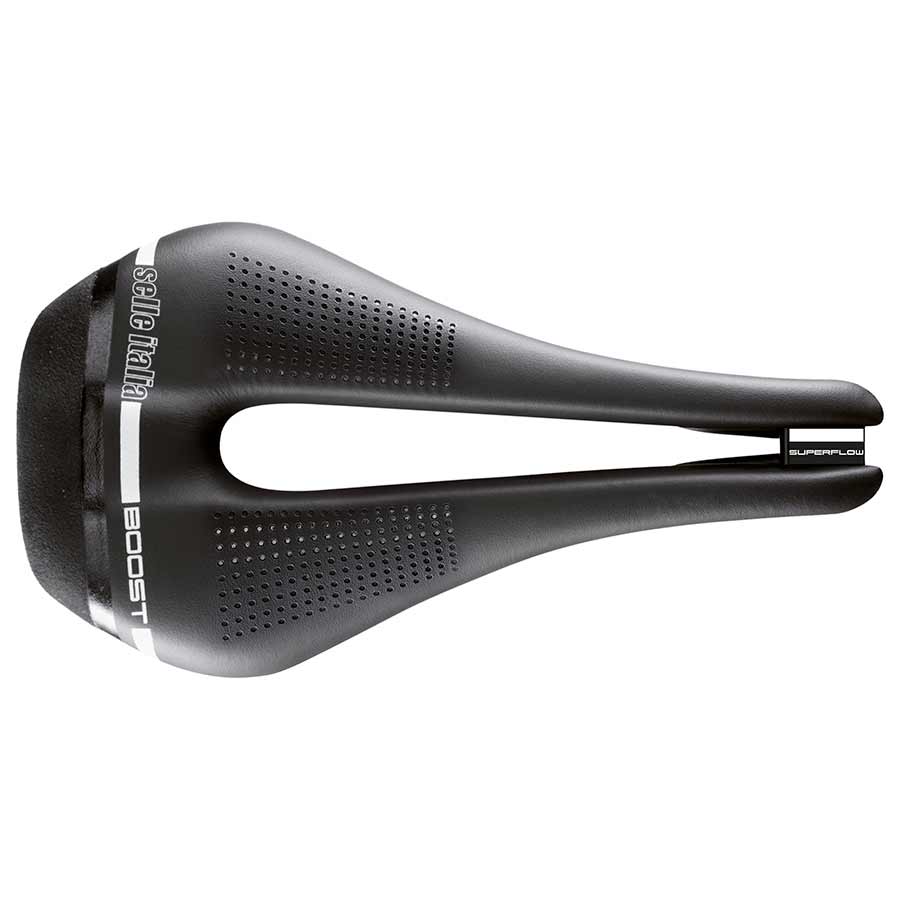 Selle Italia Novus Boost Superflow Saddle, 256 x 135mm, 240g, Black