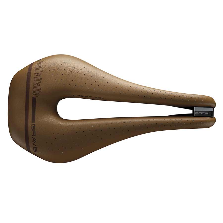 Selle Italia Novus Boost Gravel Heritage Saddle, 255 x 148mm, 260g, Brown