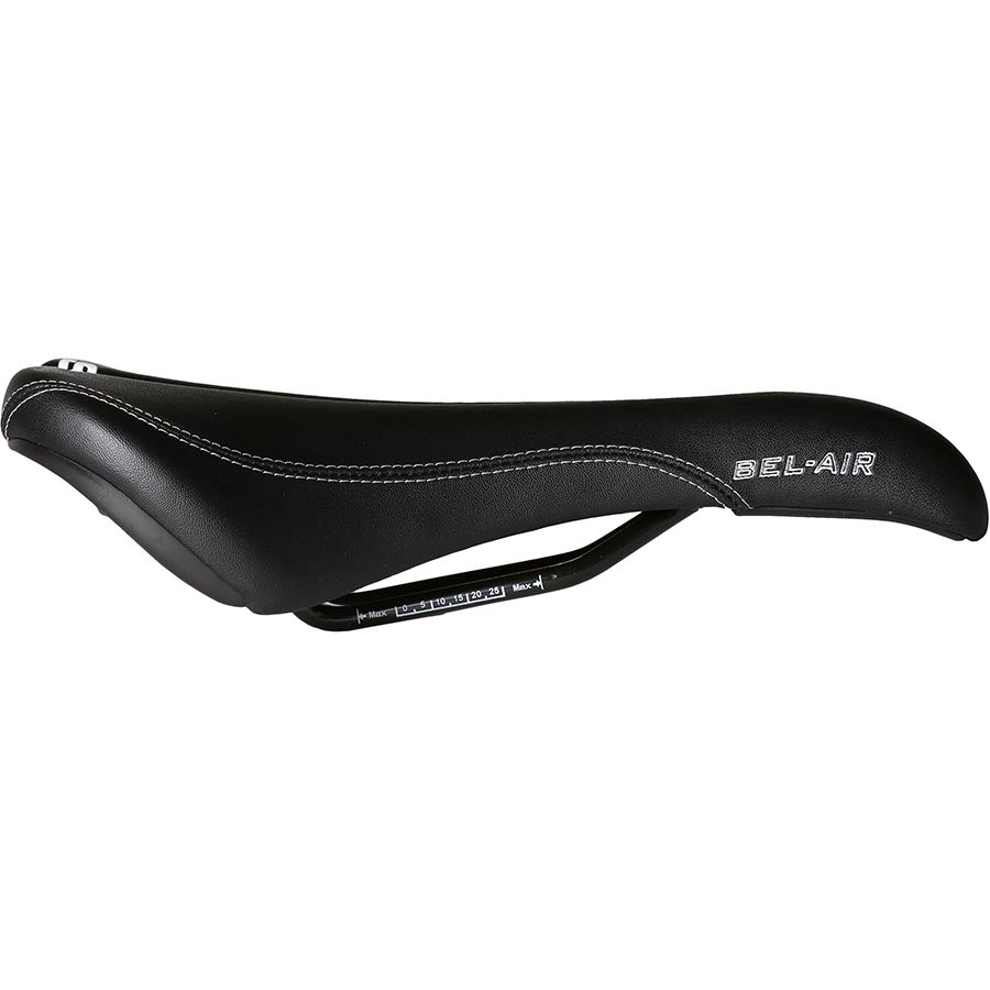 SDG Components Bel-Air Rl Steel Mountain Saddles, 270 x 140mm, Unisex, 260g, Black/White