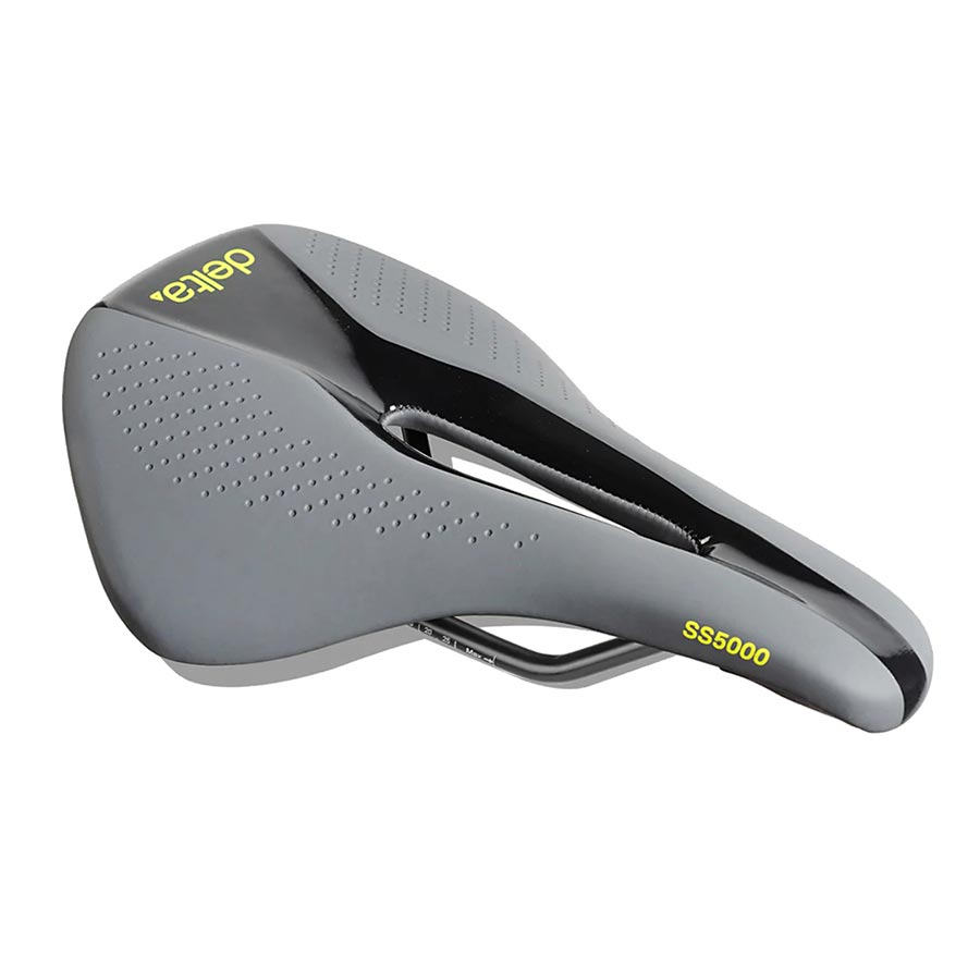 Delta Comfort Race Shorty Saddle, 245 x 160mm, Unisex, 320g, Black/Grey