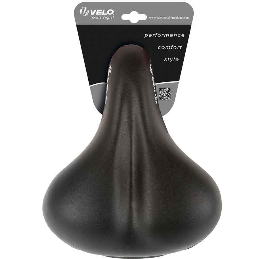 Velo, Elasto Grip Comfort, Saddle, 258 x 217mm, 725g, Black