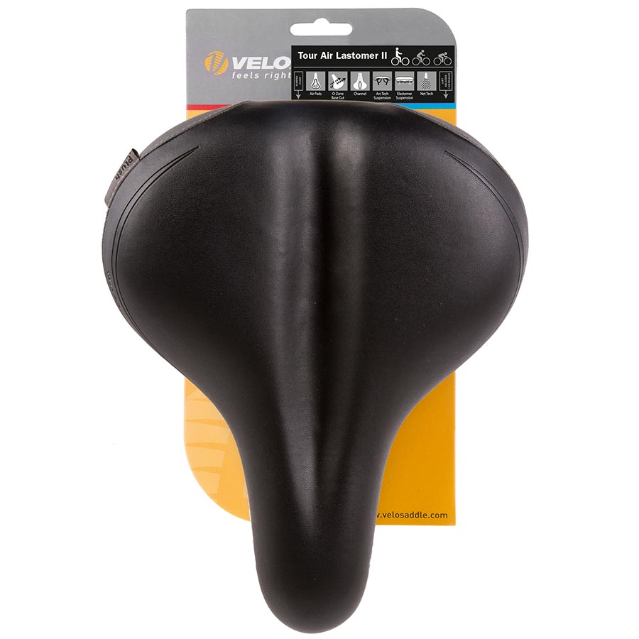 Velo Tour Air Comfort Recreational Saddle, 272 x 210mm, 665g, Black