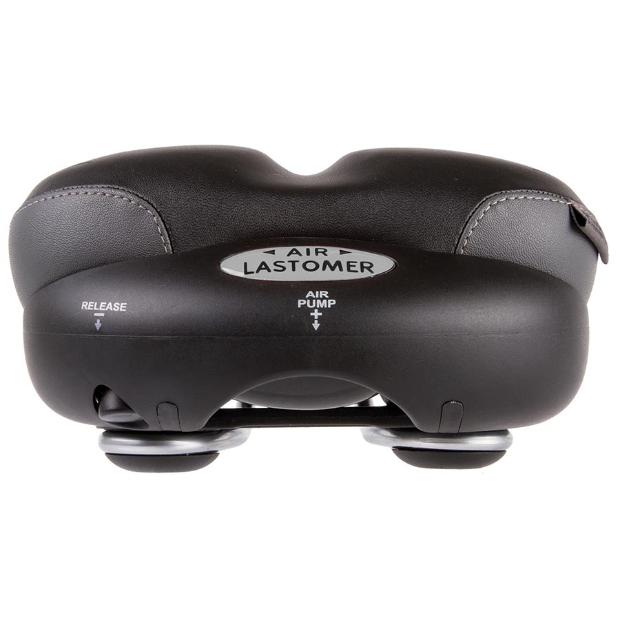 Velo Tour Air-Lastomer Comfort Recreational Saddle, 270 x 180mm, 665g, Black