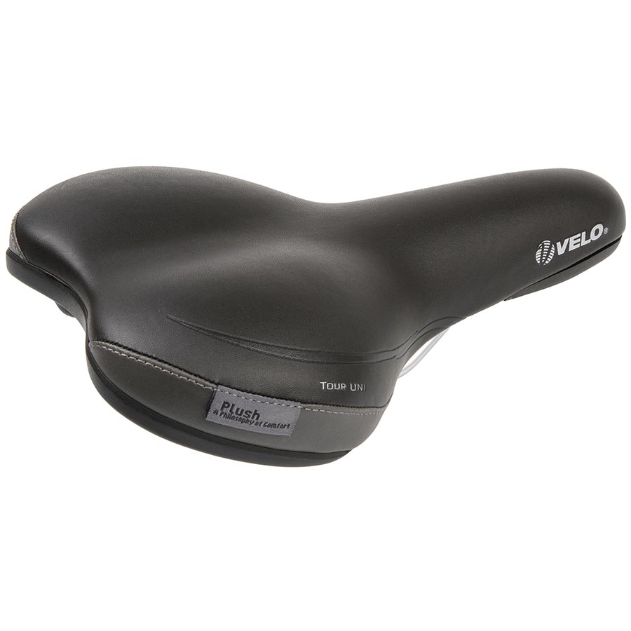 Velo Tour Uni Comfort Recreational Saddle, 261 x 171mm, 398g, Black