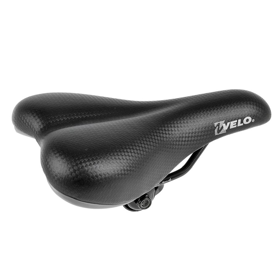 Velo, Junior Comfort, Saddle, 227 x 145mm, Black