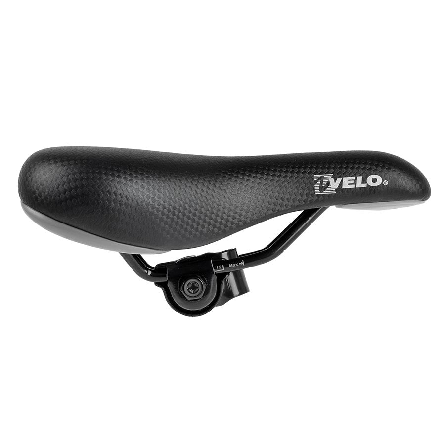 Velo Junior Comfort Saddle, 227 x 145mm, Black