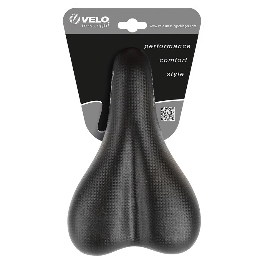 Velo, Junior Comfort, Saddle, 227 x 145mm, Black