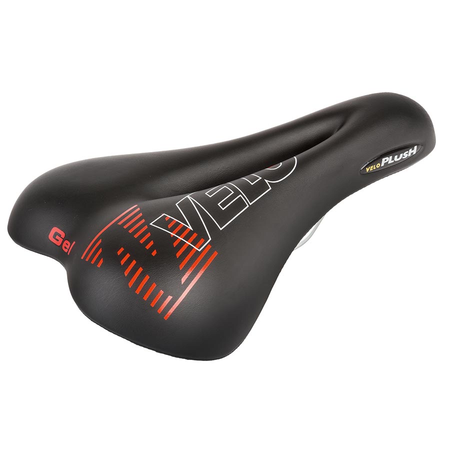 Velo, Plush Gel D1, Saddle, 267 x 168mm, 478g, Black