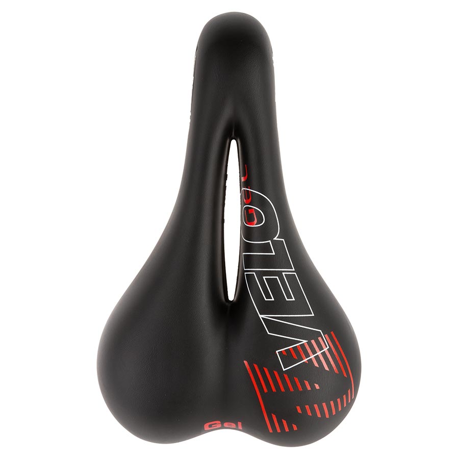 Velo, Plush Gel D1, Saddle, 267 x 168mm, 478g, Black