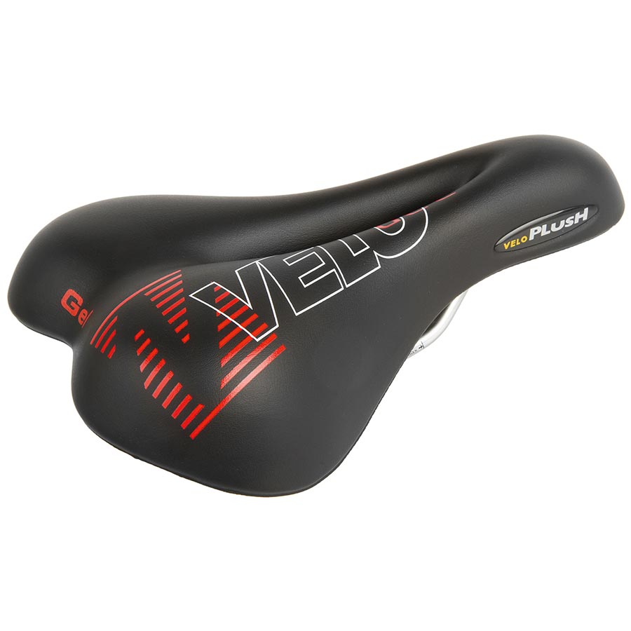 Velo, Plush Gel D1, Saddle, 267 x 168mm, 478g, Black