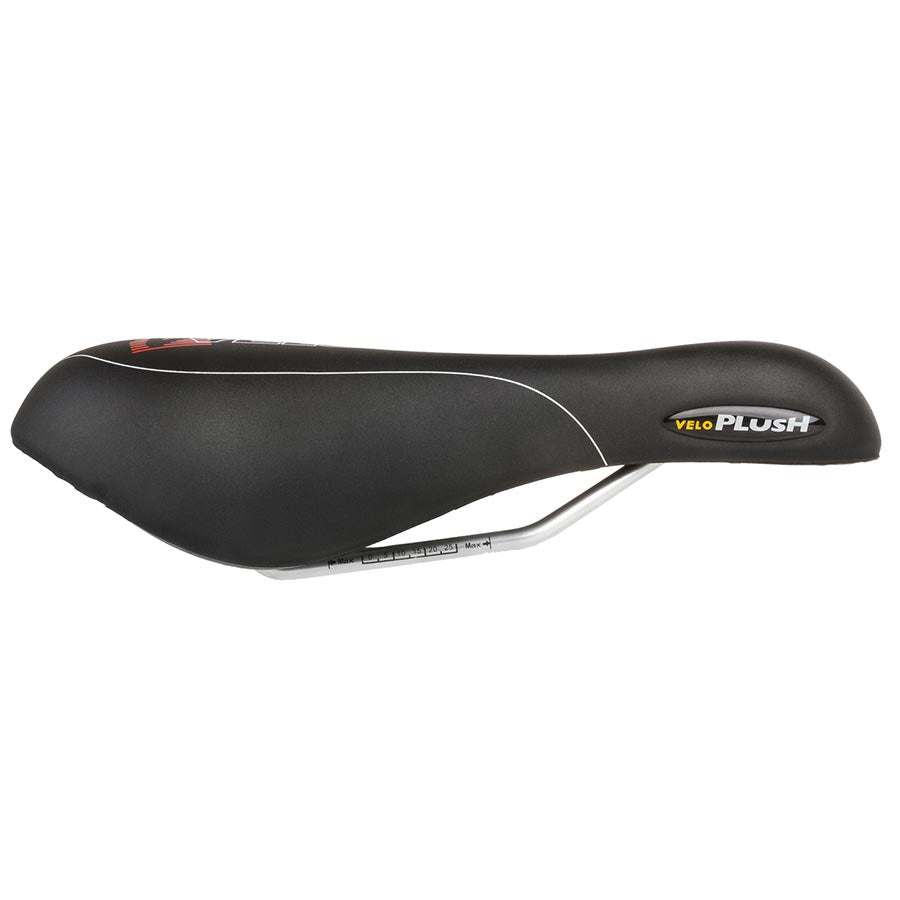 Velo, Plush Gel D2, Saddle, 267 x 168mm, 494g, Black