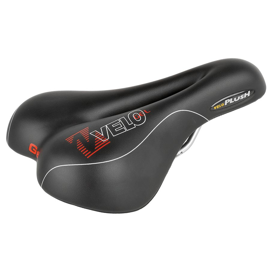 Velo, Plush Gel D2, Saddle, 267 x 168mm, 494g, Black