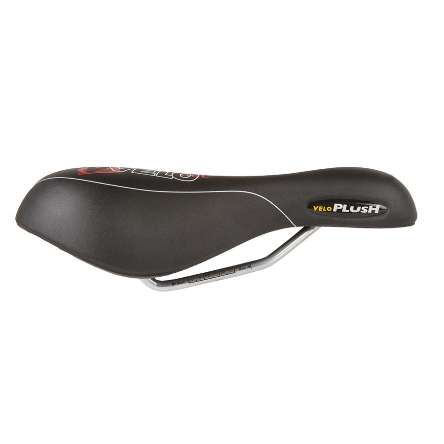 Velo, Plush Gel D2, Saddle, 267 x 168mm, 494g, Black