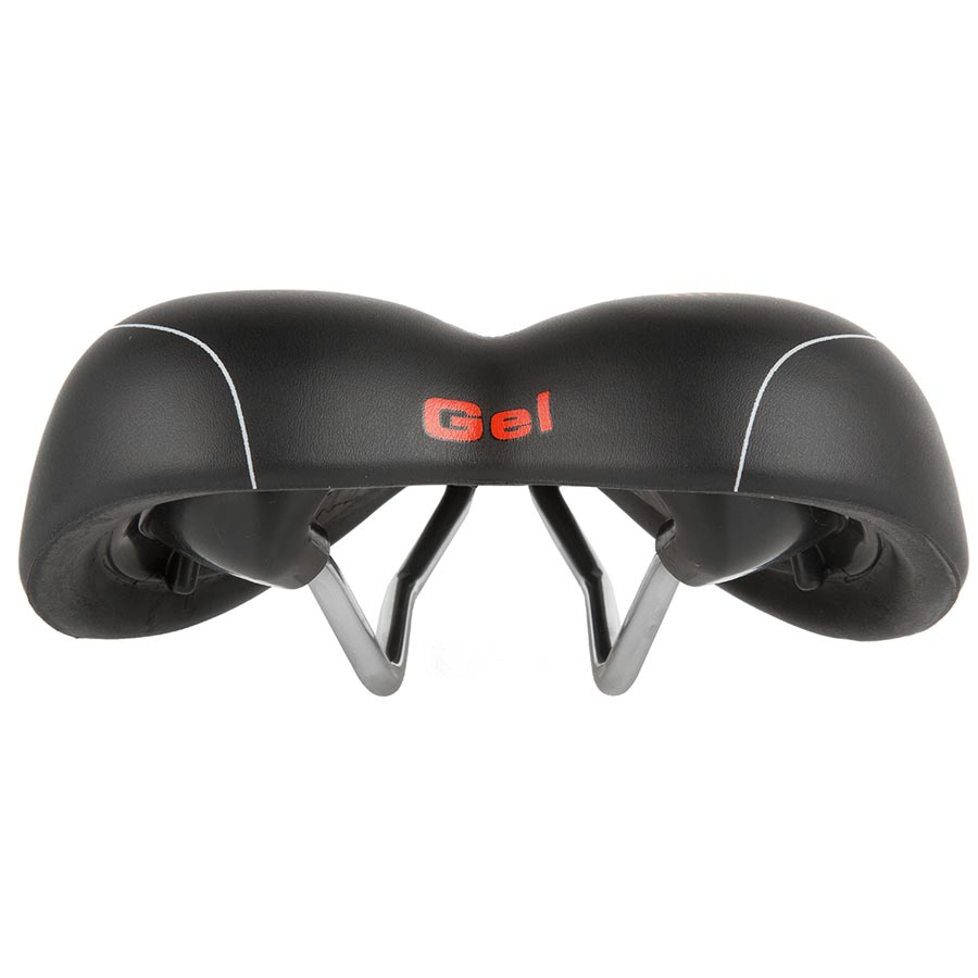 Velo, Plush Gel D2, Saddle, 267 x 168mm, 494g, Black